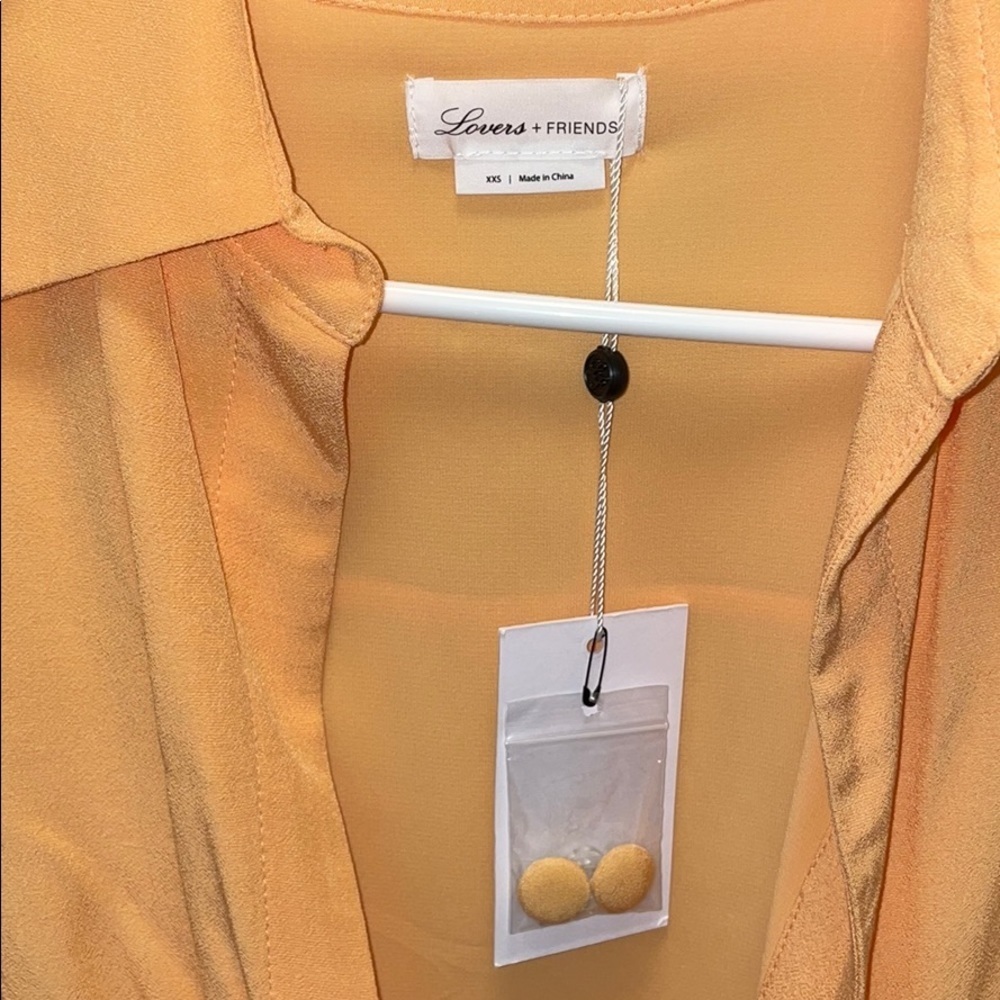 NEW lovers and friends aja peach mini dress XXS - Picture 6 of 7